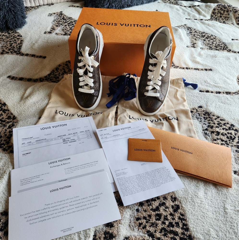 Louis Vuitton Time Out Sneakers AUTHENTIC Size 6.5